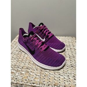 Nike Free RN Flyknit Shoes Womens Size 7.5 Purple Running Sneakers 831070-501